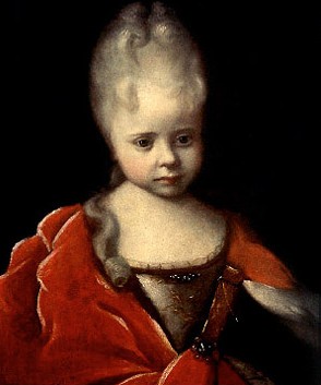 Никитин И.Н. - Портрет Елизаветы Петровны ребенком. Около 1712г.Государственный эрмитаж