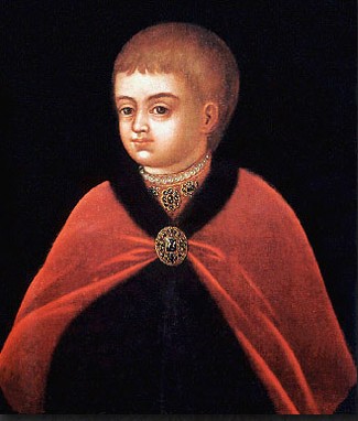 Неизвестный художник. - Портрет Петра I в детстве.  Конец  XVII в.