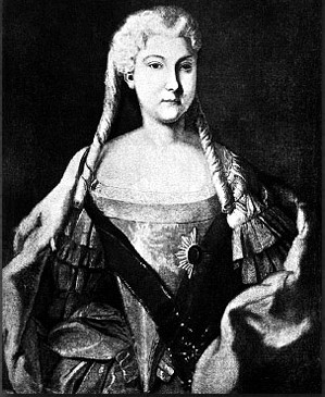 Принцесса Анна Леопольдовна.С портрета романовской галереи. Вторая четверть XVII в.